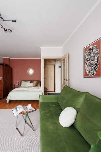 Из старого ремонта &mdash; в стильное ретро: квартира 42 кв. м, которую переделали за 500 тыс. рублей (фото до и после)